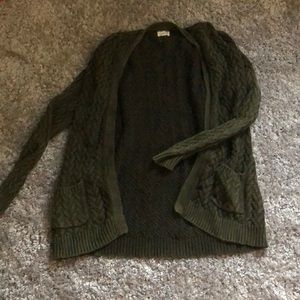 Green chunky sweater